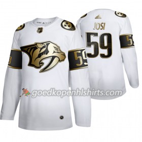 Nashville Predators Roman Josi 59 Adidas 2019-2020 Golden Edition Wit Authentic Shirt - Mannen